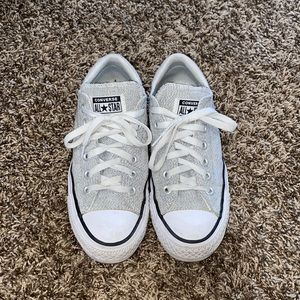 Textured Grey White All Star Women’s Converse